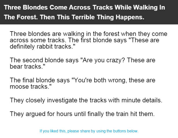 Blonde train