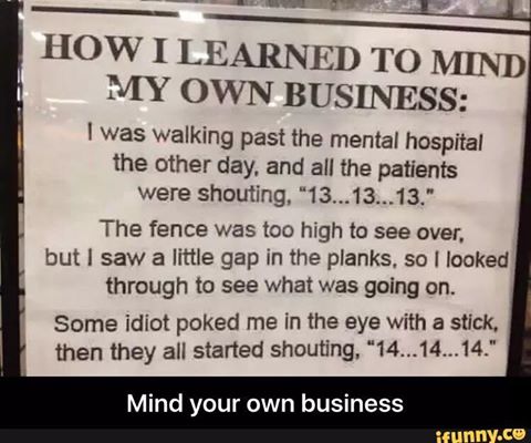 mind-your-own-business